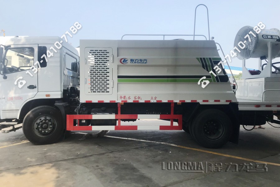 东风多利卡绿化抑尘车 射程200米的大型新行雾炮车